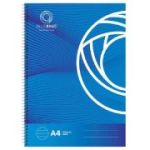 Caiet Bluering, A4, cu spira, 70 file, 70 g, coperta carton, dictando