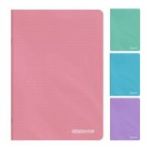 Caiet scolar A4 Colorarte, 60  file, matematica, colturi rotunjite, coperta plastic, culori macarons, 70g/mp