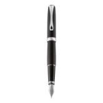 Stilou DIPLOMAT Excellence A2, cu penita M, din otel inoxidabil - Lapis Black Matt Chrome