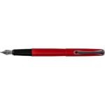 Stilou DIPLOMAT Esteem, cu penita M, din otel inoxidabil - red lacquer