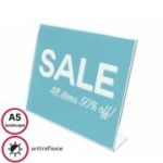 Display prezentare Deflecto SSLA515, A5, landscape, forma L, plastic