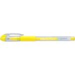 Pix cu gel ARTLINE Softline 1700, rubber grip, varf 0.7mm - galben fluorescent