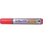 Permanent marker ARTLINE 170 - Dry safe ink, corp plastic, varf rotund 2.0mm - rosu