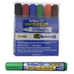 Marker pentru tabla de scris ARTLINE 517 - Dry safe ink 48h, varf rotund 2. 0mm, 6 culori/set