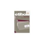 Etichete autocolante Etibox 119774, 12/A4, 105x48mm, permanente, colturi drepte, alb, top 100 coli (1200 etichete)