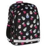 Ghiozdan Starpak Minisy, 39. 5cm, 3 compartimente, 2 buzunare laterale, negru, 509031
