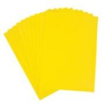 Hartie gumata A4, 1. 3mm, galben, set 10 coli, Colorarte