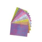 Hartie gumata A4 - inima, 2mm, cu sclipici, set 10 coli, Colorarte