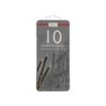Set creioane grafit, Creative Craft, 10 bucati, duritati diferite
