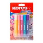 Lipici Kores, culori pastelate, 10 g, 5 culori/blister