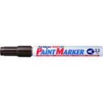 Marker cu vopsea ARTLINE 400XF, corp metalic, varf rotund 2.3mm - maro