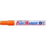 Marker cu vopsea ARTLINE 400XF, corp metalic, varf rotund 2.3mm - portocaliu