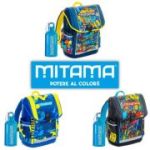 Rucsac Mitama, structura rigida, design baieti, 26 x 18 x 38 cm