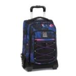 Troller calatorie Mitama, 3 compartimente, design mov cu negru