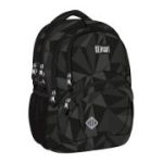 Ghiozdan scolar Majewski ST Right, BP05, Geometric Grey, 4 compartimente, 42 x 30 x 19 cm