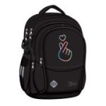 Ghiozdan scolar Majewski ST Right, BP01, Pastel K-Pop, 4 compartimente, 43 x 32 x 21 cm