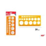 Sablon plastic Main Paper, 20 cm, figuri geometrice, blister