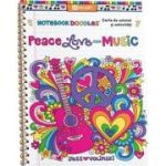 Peace, Love and Music. Carte de colorat si activitati - Jess Volinski