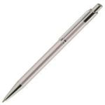 Pix cu bila Office-Cover Tiko, 1. 0mm, cu mecanism, pentru personalizare, corp metalic, argintiu