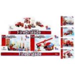Set de constructie Alleblox Fire Brigade - vehicule cu pompier, diverse modele - 478223, 98-104 piese, 6+ ani