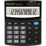 Calculator de birou, 12 digits, 125 x 100 x 27 mm, Rebell SDC 412 - negru