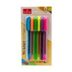 Set 6x Pix cu gel Radius Tri Line+, 0. 7mm, cu capac, blister cu 6 culori fluorescente