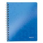 Caiet de birou Leitz Bebop, A5, dictando, 80 file, albastru
