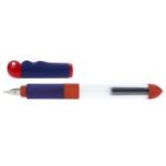 Stilou SCHNEIDER Base Kid (tip A - incepator) - corp albastru/rosu