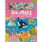 Animale. Carte cu autocolante senzoriale