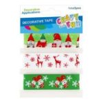 Accesorii creatie, banda decorativa Craciun, 3 modele x 1m, Craft with Fun, 545869
