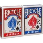 Set 2 pachete de carti de joc Bicycle Jumbo