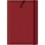 Agenda A5 nedatata Colere EJ-1502, 224 pagini, cu elastic, rosu inchis