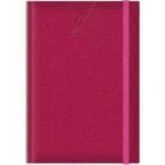 Agenda A5 nedatata Colere EJ-1503, 224 pagini, cu elastic, fucsia