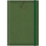 Agenda A5 nedatata Colere EJ-1504, 224 pagini, cu elastic, verde