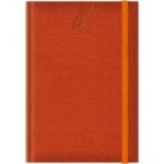 Agenda A5 nedatata Colere EJ-1506, 224 pagini, cu elastic, portocaliu