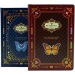 Jurnal A5 CNX JZA5128-2307, fluturi cu imagini, coperta material dur