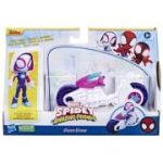 SPIDEY PRIETENII EXTRAORDINARI SET MOTOCICLETA SI FIGURINA GHOST SPIDER 10CM
