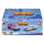 HOT WHEELS SET 2 MASINUTE METALICE PULL BACK LOLUX SI 1969 FORD MUSTANG 1: 43
