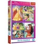 PUZZLE TREFL 2X70 DISNEY PRINCESS VIATA PRINTESELOR DISNEY