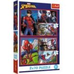 PUZZLE TREFL 2X70 MARVEL SPIDER-MAN AVENTURILE LUI SPIDER-MAN