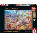 Puzzle 1000 piese, Steve Sundram - Beach Mania, Schmidt
