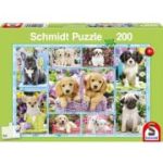 Puzzle 200 piese, Catelusi, Schmidt
