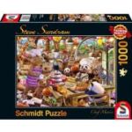 Puzzle 1000 piese, Steve Sundram - Chef Mania, Schmidt