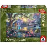 Puzzle 1000 piese, Thomas Kinkade - Disney - Printesa si Broscoiul, Schmidt