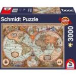 Puzzle 3000 piese, Harta antica, Schmidt