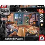 Puzzle 1000 piese, Steve Read - Secret Puzzles - In casa de vacanta, Schmidt