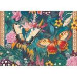 Puzzle 1000 piese + saculet, 50 x 70 cm, Fluturi, Kiub