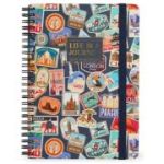 Caiet dictando cu spirala, Maxi A4, Stickere din Calatorii, Legami