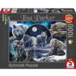 Puzzle 1000 piese, Lisa Parker - Lupii magnifici, Schmidt