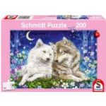 Puzzle 200 piese, Lupii prietenosi, Schmidt